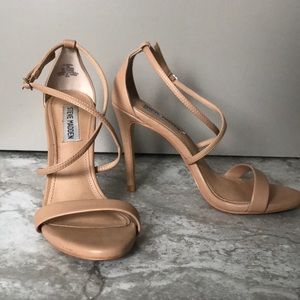 SALE!!- STEVE MADDEN Nude X Cross Sandals